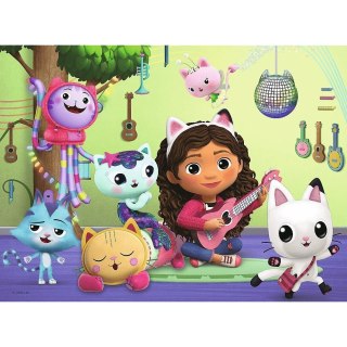 Puzzle 30 elementów gabi i jej uroczy domek, koci domek gabi