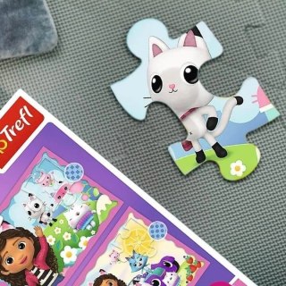 Puzzle 4w1 przygody gabi koci domek gabi