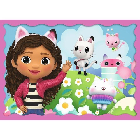 Puzzle 4w1 przygody gabi koci domek gabi