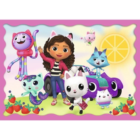 Puzzle 4w1 przygody gabi koci domek gabi