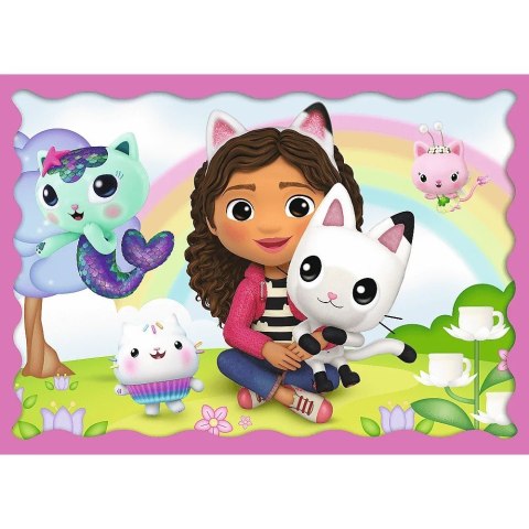 Puzzle 4w1 przygody gabi koci domek gabi