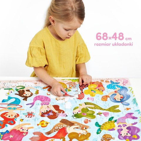 Puzzle 60 elementów magiczne puzzle - syrenki