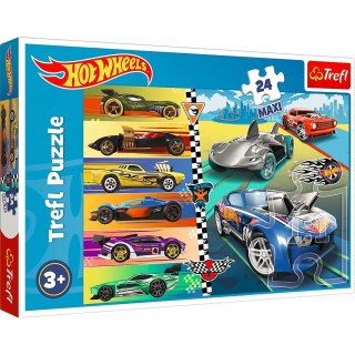 Puzzle 24 elementy maxi szybkie samochody hot wheels