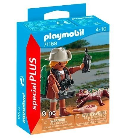 Zestaw z figurką special plus 71168 badacz z aligatorem