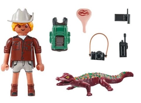 Zestaw z figurką special plus 71168 badacz z aligatorem