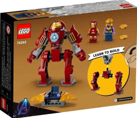Klocki super heroes 76263 hulkbuster iron mana vs. thanos