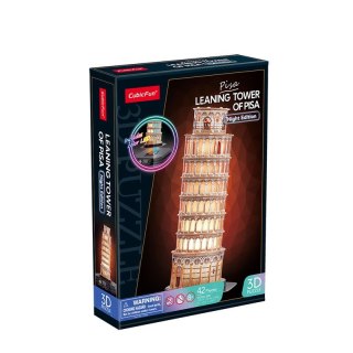 Puzzle 3d led krzywa wieża w pizie (wersja nocna)