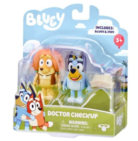 Zestaw figurek bluey 2pak wizyta u lekarza