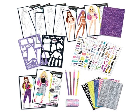 Zestaw kreatywny projekt moda projektantki - stylizacje na co dzień