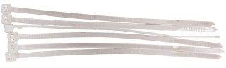 Opaski zaciskowe (białe) 2.5mm*200mm szt.100