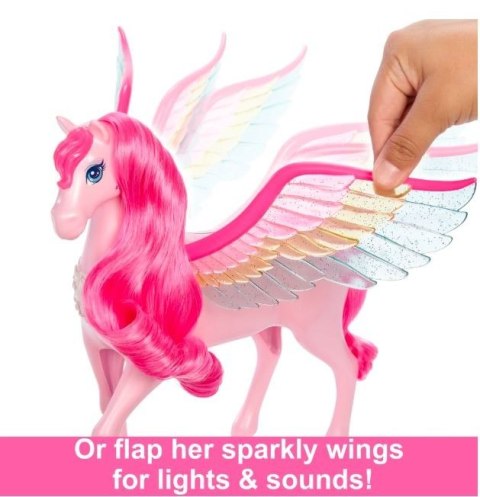 Figurka barbie szczypta magii pegaz Światła i dźwięki