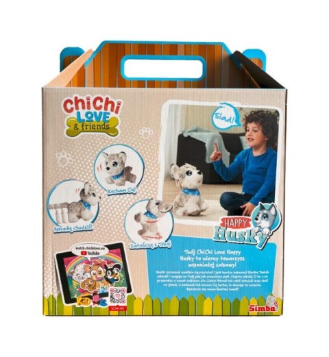 Maskotka interaktywna chichi love happy husky