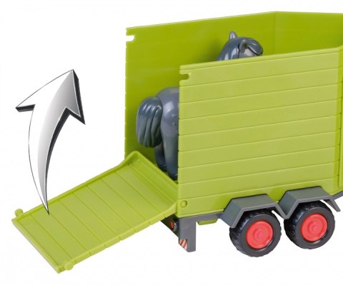 Traktor claas z przyczepą dla konia happy people