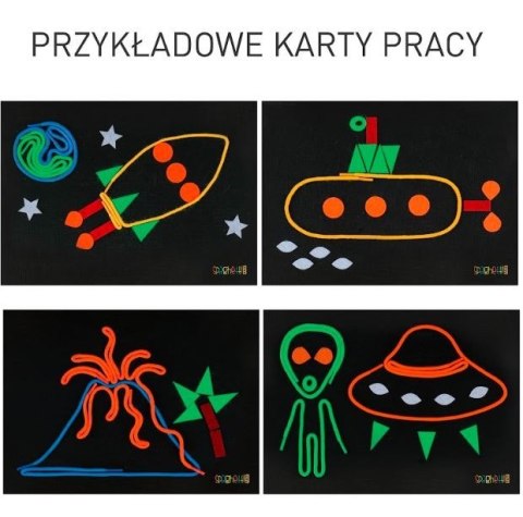 Zestaw spaghetti fluo