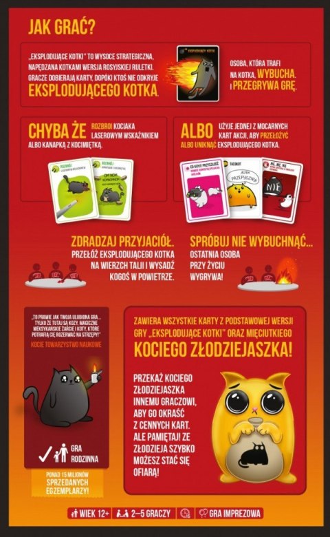 Gra eksplodujące kotki koci złodziejaszek