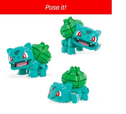 Klocki mega pokemon duży bulbasaur