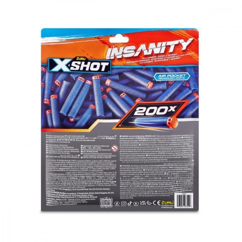 Strzałki insanity 200 sztuk foliopak