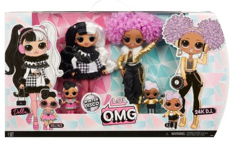Zestaw lalek l.o.l. surprise winter disco omg dollie & 24k dj