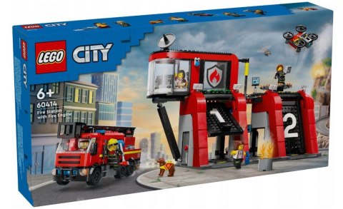 Klocki city 60414 remiza strażacka z wozem strażackim