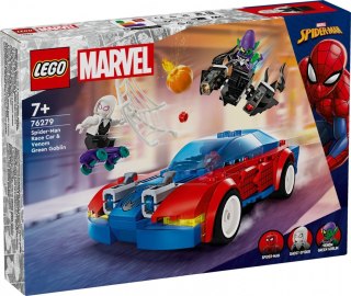 Klocki super heroes 76279 wyścigówka spider-mana i zielony goblin