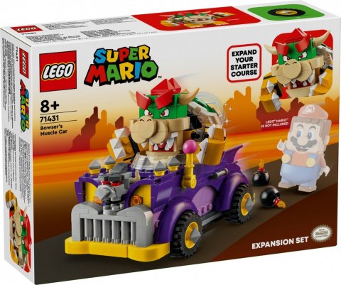 Klocki super mario 71431 muscle car bowsera - zestaw rozszerzający
