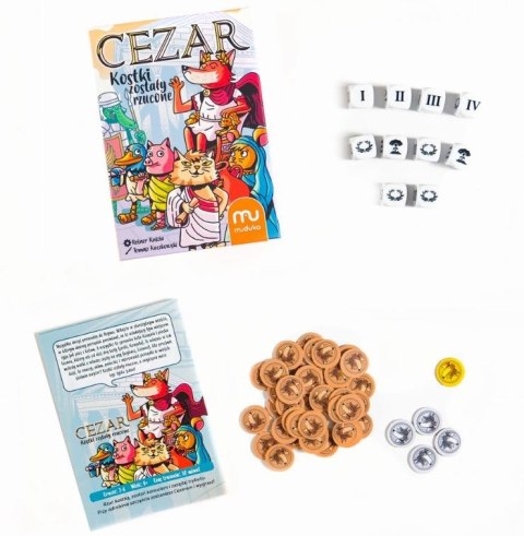 Gra cezar. kostki zostały rzucone