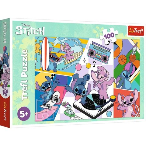 Puzzle 100 elementów wspomnienia lilo i stitch