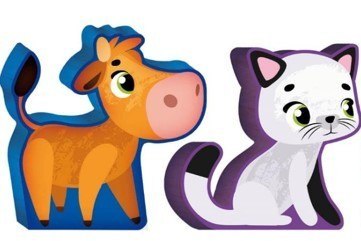 Gra montessori baby wood - dziecięca farma