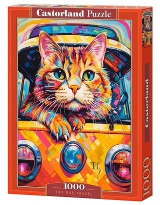 Puzzle 1000 elementów cat bus travel