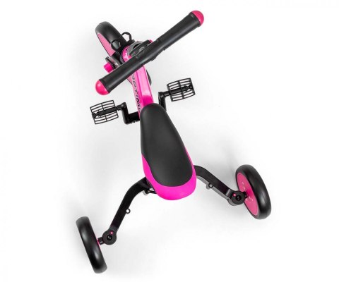 Rowerek ride on - bike 4w1 optimus plus pink