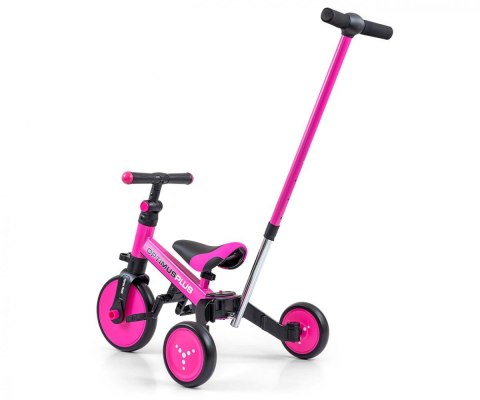 Rowerek ride on - bike 4w1 optimus plus pink