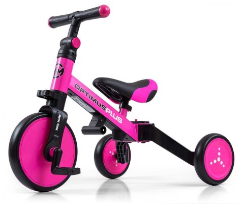 Rowerek ride on - bike 4w1 optimus plus pink