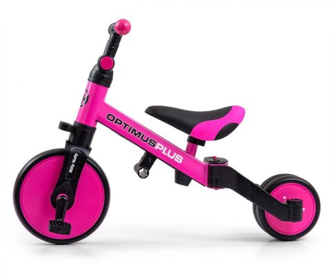 Rowerek ride on - bike 4w1 optimus plus pink