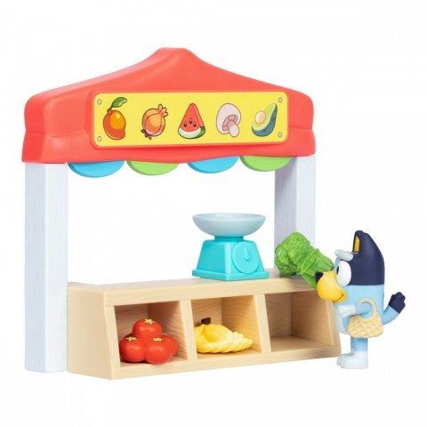 Zestaw figurek mini bluey sklep spożywczy