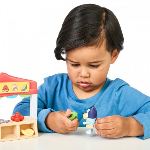Zestaw figurek mini bluey sklep spożywczy