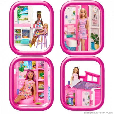 Domek dla lalek barbie przytulny domek z wyposażeniem