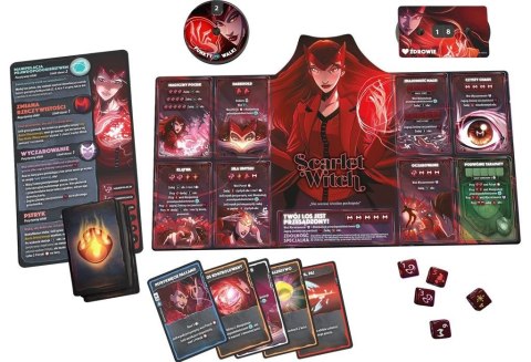 Gra dice throne marvel box 1 scarlet witch, thor, loki, spider-man