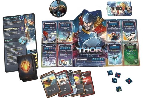 Gra dice throne marvel box 1 scarlet witch, thor, loki, spider-man