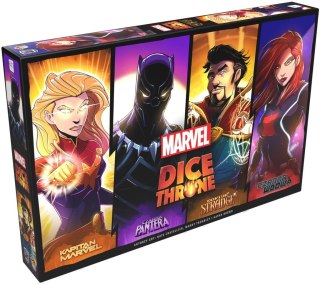 Gra dice throne marvel box 2 czarna pantera, kapitan marvel, doktor strange, czarna wdowa