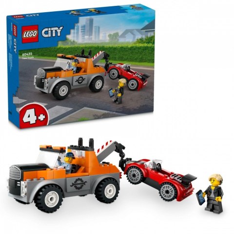 Klocki city 60435 samochód pomocy drogowej i naprawa sportowego auta