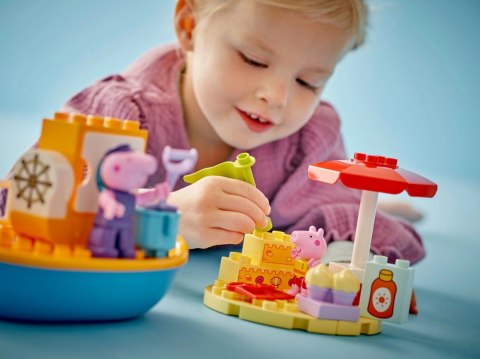 Klocki duplo 10432 peppa pig peppa i rejs łodzią