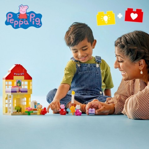 Klocki duplo 10433 peppa pig urodzinowy domek peppy