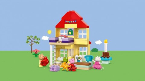 Klocki duplo 10433 peppa pig urodzinowy domek peppy