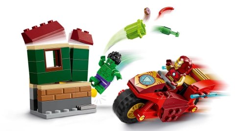 Klocki marvel super heroes 76287 iron man z motocyklem i hulk