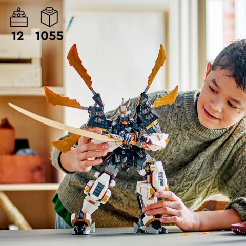 Klocki ninjago 71821 tytanowy smok-mech cole'a
