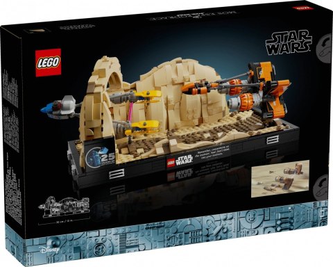 Klocki star wars 75380 diorama: wyścig ścigaczy w mos espa