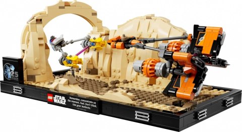 Klocki star wars 75380 diorama: wyścig ścigaczy w mos espa