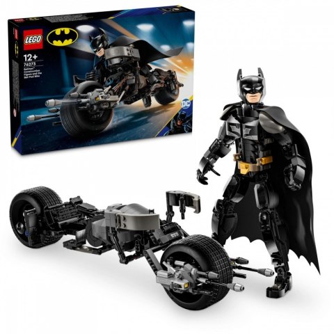 Klocki super heroes 76273 figurka batmana do zbudowania i batcykl