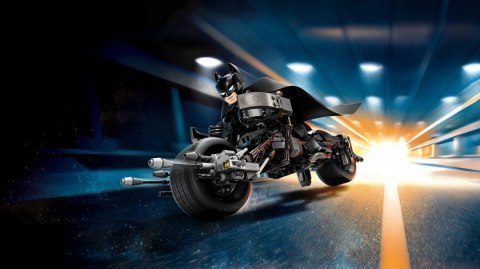 Klocki super heroes 76273 figurka batmana do zbudowania i batcykl