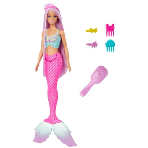 Lalka barbie syrenka długie włosy